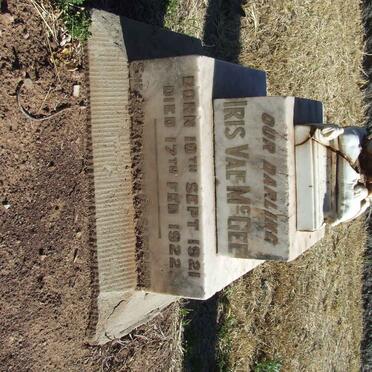 McGEE Iris Val 1921-1922