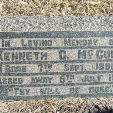 McCUNE Kenneth G. 1890-1945 &amp; Elbie 1899-1978