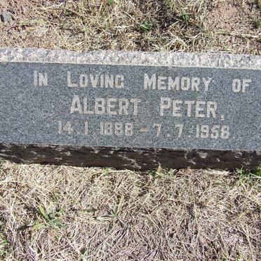 PETER Albert 1888-1958