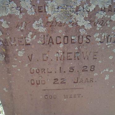 MERWE Daniel Jacobus Jozua, v.d. -1928