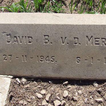 MERWE David B., v.d. 1945-1946
