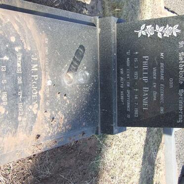 MEINTJES Phillip Daniel 1921-1983 &amp; J.M.P. DICKS 1923-1996