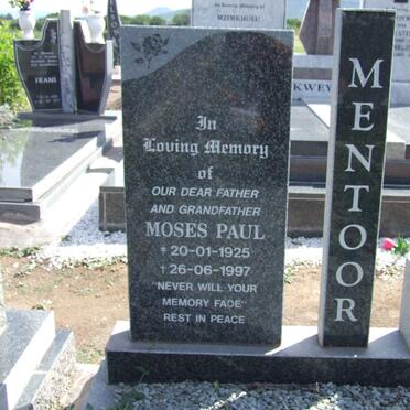 MENTOOR Moses Paul 1925-1997