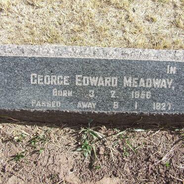 MEADWAY George Edward 1856-1927
