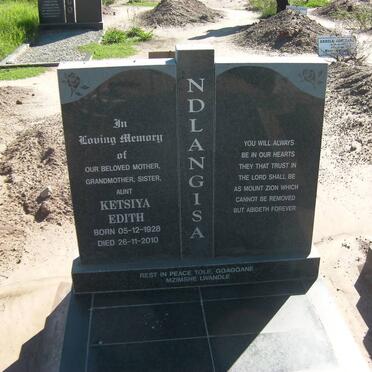 NDLANGISA Ketsiya Edith 1928-2010