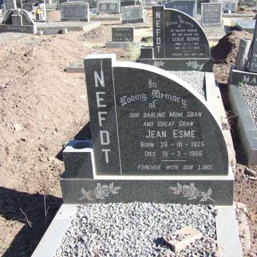 NEFDT Jean Esme 1925-1986