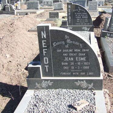 NEFDT Jean Esme 1925-1986