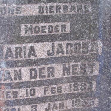 NEST Maria Jacoba, van der 1883-1955