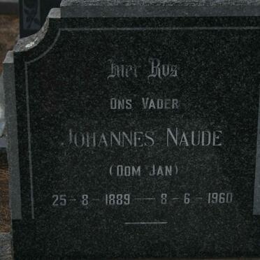NAUDE Johannes 1889-1960