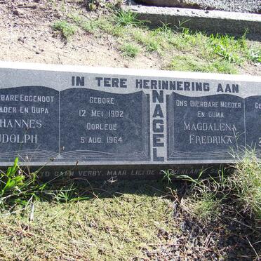 NAGEL Johannes Rudolph 1902-1964 &amp; Magdalena Fredrika MEIRING 1905-1976