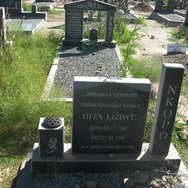 NKOPO Rita Liziwe 1942-1996