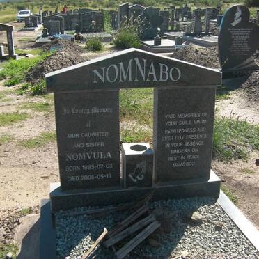 NOMNABO Nomvula 1985-2005