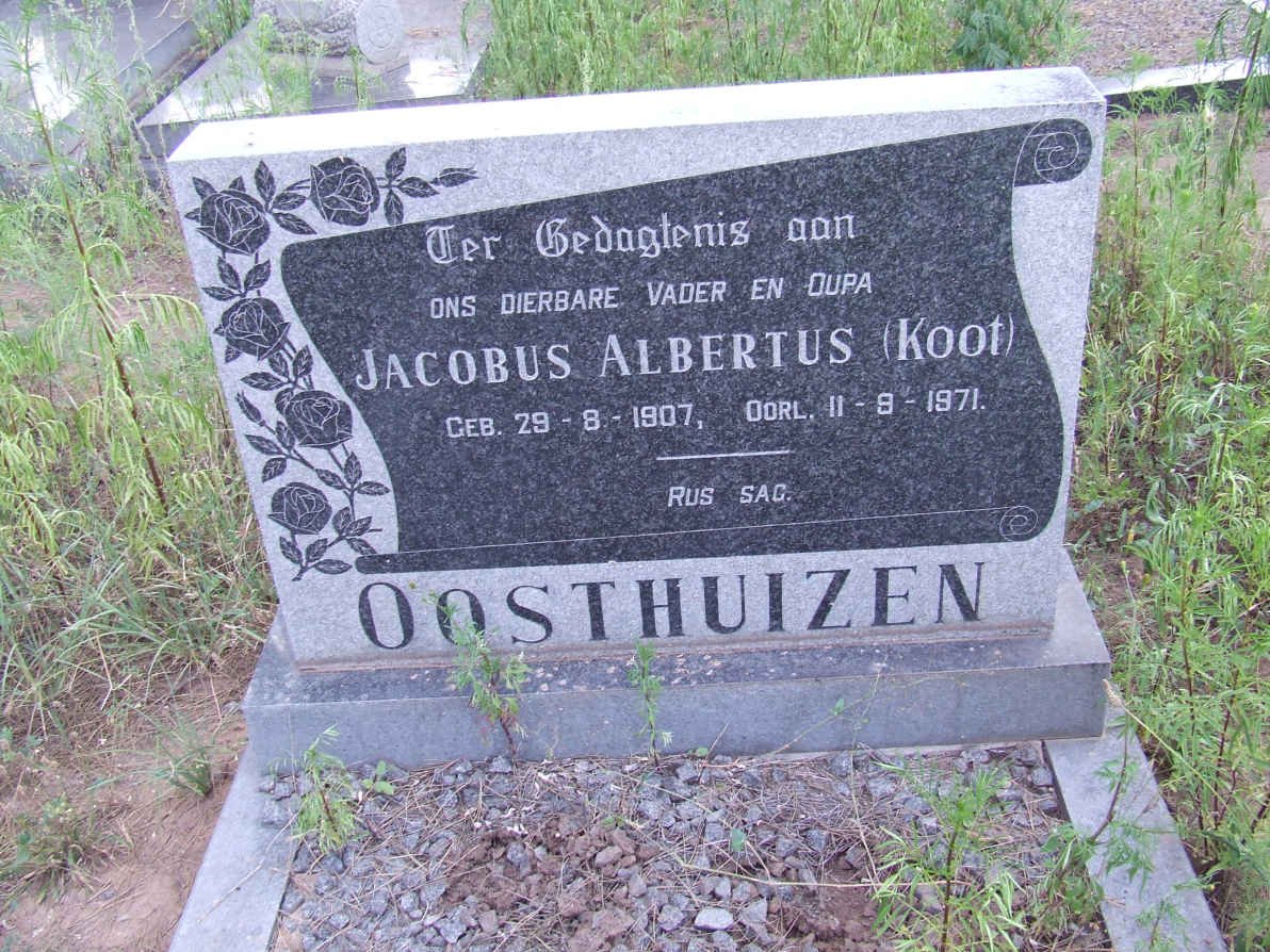 OOSTHUIZEN Jacobus Albertus 1907-1971