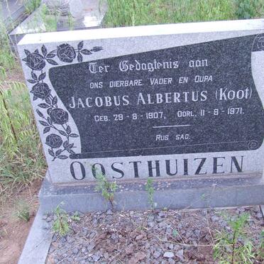 OOSTHUIZEN Jacobus Albertus 1907-1971