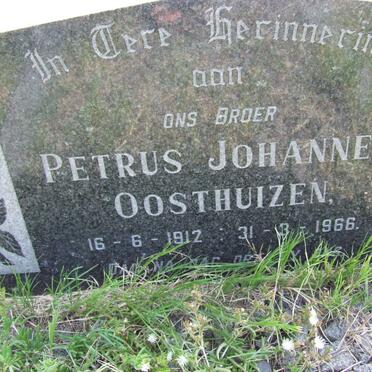 OOSTHUIZEN Petrus Johannes 1912-1966