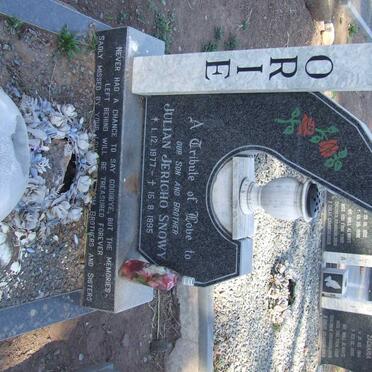 ORIE Julian Jericho Snowy 1977-1995