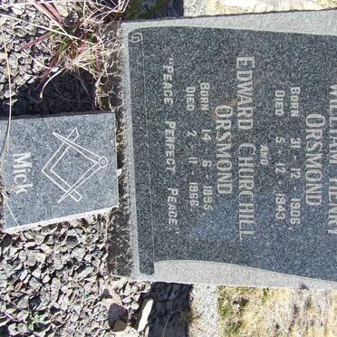 ORSMOND William Henry 1906-1943 :: ORSMOND Edward Churchill 1895-1966