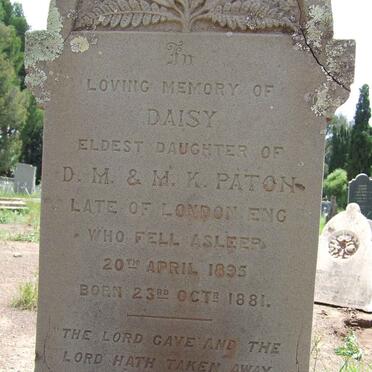PATON Daisy 1881-1895