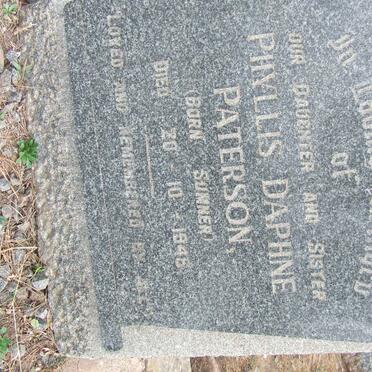 PATERSON Phyllis Daphne nee SUMNER -1946