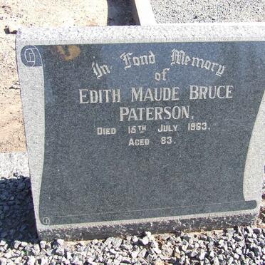 PATERSON Edith Maude Bruce -1963