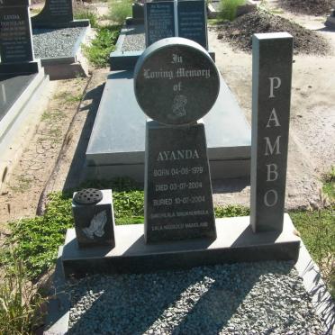 PAMBO Ayanda 1979-2004