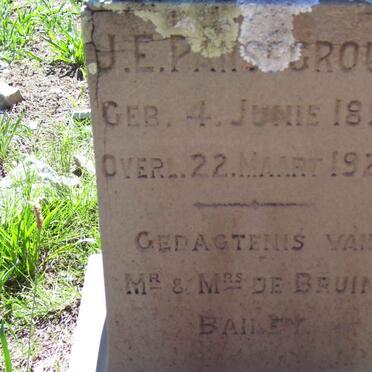 PANSEGROUW J.E. 1856-1925