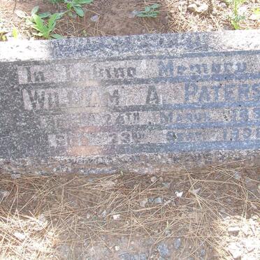 PATERSON William A. 1887-1938