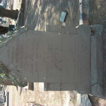 PARKER John Hayse -1872 &amp; Elizabeth -1888 :: PARKER Ellen :: PARKER Amy :: PARKER Baby