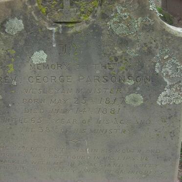 PARSONSON George 1817-1881