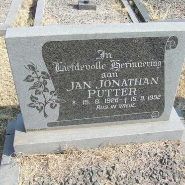 PUTTER Jan Jonathan 1926-1992