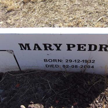 PEDRO Mary 1932-2004