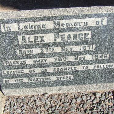 PEARCE Alex 1871-1946