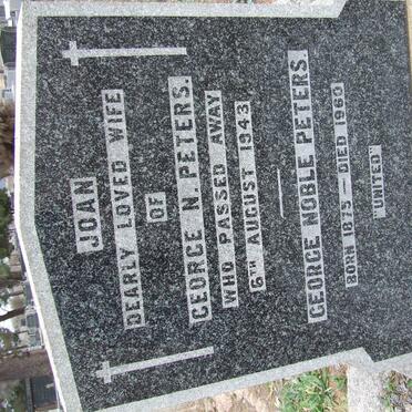 PETERS George Noble 1875-1960 :: PETERS Joan -1943