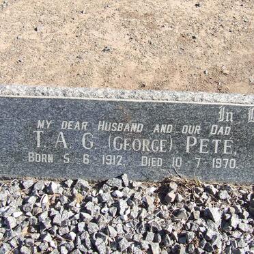 PETÉ T.A.G. 1912-1970