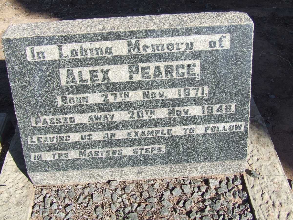 PEARCE Alex 1871-1946