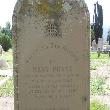 PRATT Mary -1882