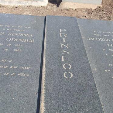 PRINSLOO Jacobus Albertus Kobie &amp; Anna Hendrina ODENDAAL 1927-1992