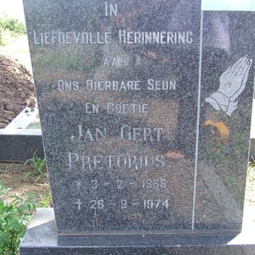 PRETORIUS Jan Gert 1965-1974