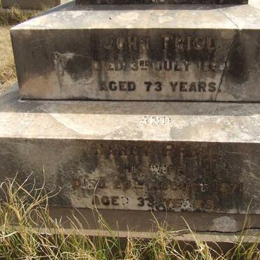 PRICE John -1894 &amp; Nancy -1871