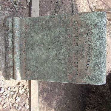 PRESTON A.W.H.R. -1926