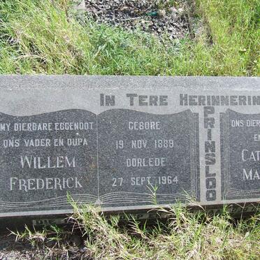 PRINSLOO Willem Frederick 1889-1964