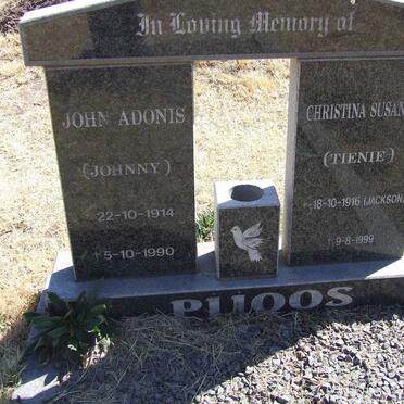 PIJOOS John Adonis 1914-1990 &amp; Christina Susanna JACKSON 1916-1999