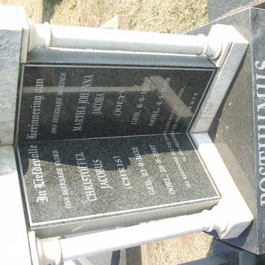 POSTHUMUS Christoffel Jacobus 1932-1997 &amp; Martha Johanna Jacoba 1933-1989