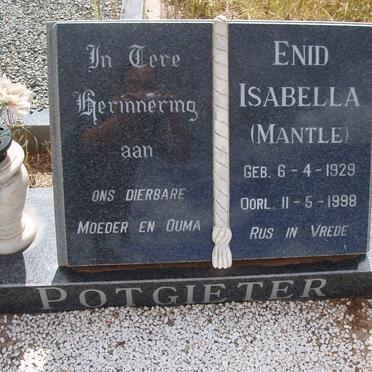 POTGIETER Enid Isabella nee MANTLE 1929-1998