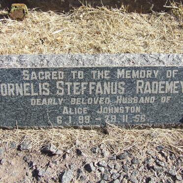 RADEMEYER Cornelis Steffanus 1899-1956