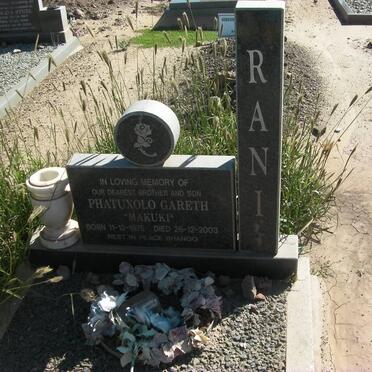 RANI Phatuxolo Gareth 1975-2003