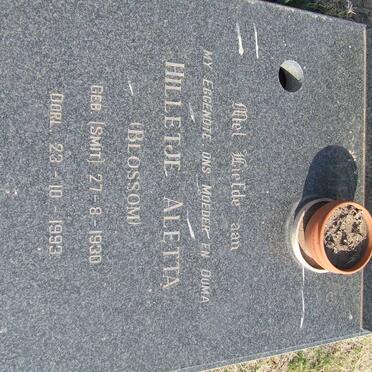 RAUBENHEIMER Hilletje Aletta nee SMIT 1930-1993