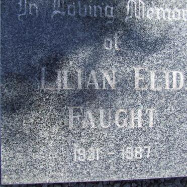 FAUGHT Lilian Elida 1931-1987