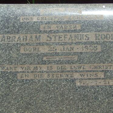 ROODT Abraham Stefanus -1928