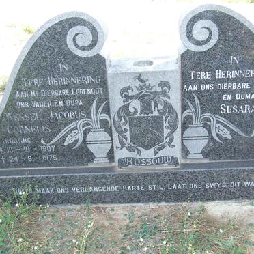 ROSSOUW Wessel Jacobus Cornelis 1907-1975 &amp; Susara Maria 1911-198?